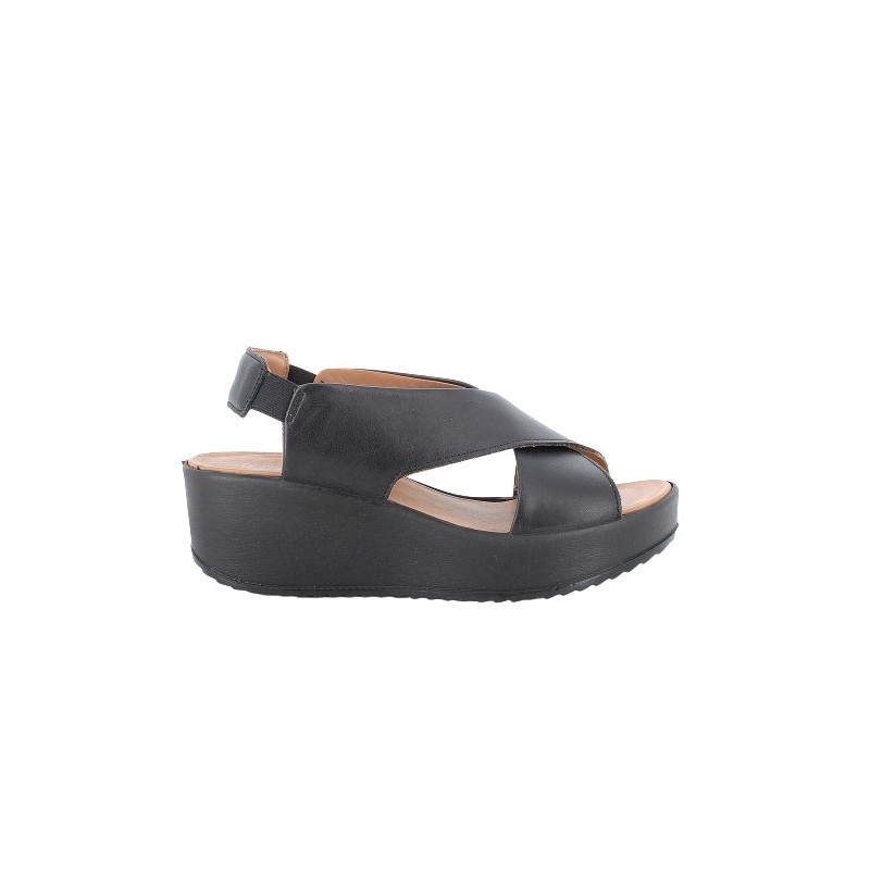 SANDALO CON ZEPPA IGI&CO DONNA NAPPA SOFT NERO 5668866