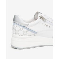 SNEAKERS NEROGIARDINI DONNA SKIPPER BIANCO SKIPPER BIANCO T.GIOVE BIANCO/GRIGI VELOUR E615190D/707