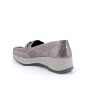 MOCASSINI CON ZEPPA IGI&CO DONNA IN PELLE TAUPE LAMINATO 6653066