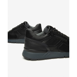 SNEAKERS NEROGIARDINI UOMO SAGAR DECO NERO SAUVAGE DARK GREY PU.BIDENS.POGGIO I500870U/100