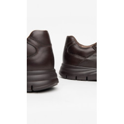 SNEAKERS NEROGIARDINI UOMO IN PELLE BROWN ZIP I102153U/322