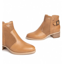 STIVALETTI NEROGIARDINI DONNA COLUMBIA CUOIO COLUMBIA CUOIO TR BRESCIA 894 NATUR E306221D/400