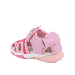 SANDALO PRIMIGI PRIMI PASSI BAMBINA T.RETE/NAPPA PU FUXIA/ROSA 1456100    