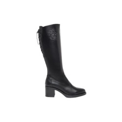STIVALI NEROGIARDINI DONNA IN PELLE GUANTO NERO TR SPADA TACCO 6,5CM  I411810D/100