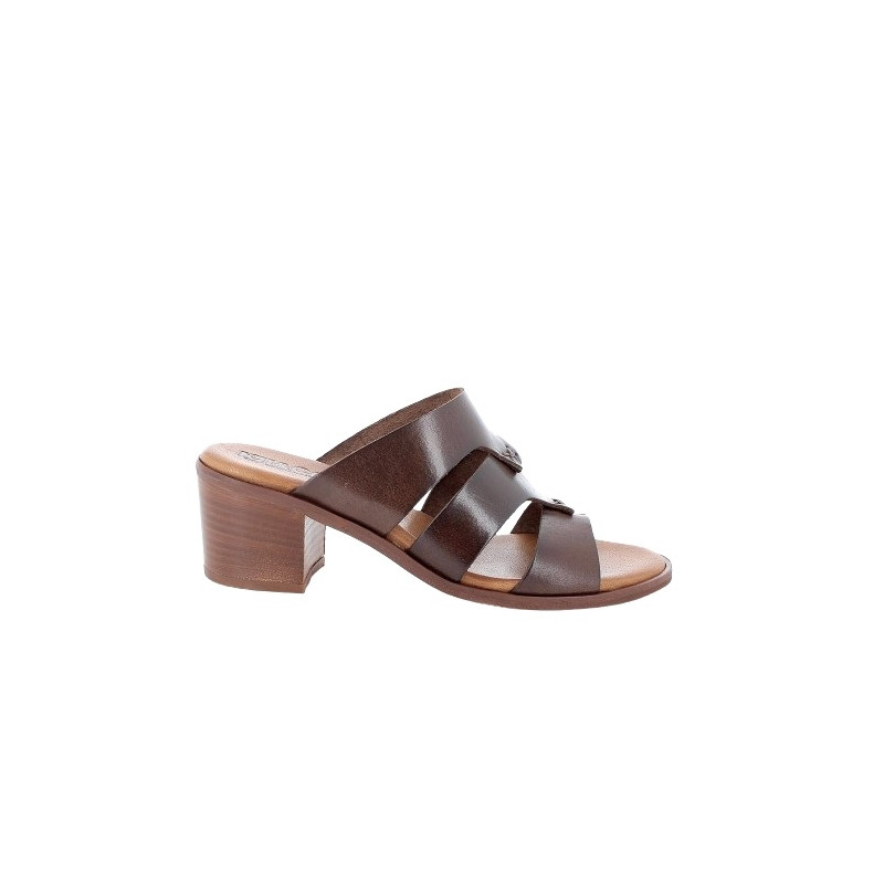 CIABATTA CON TACCO IGI&CO DONNA PELLE SINTETICA MARRONE SCURO TACCO 5,7CM 5689100