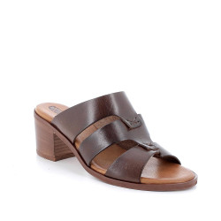 CIABATTA CON TACCO IGI&CO DONNA PELLE SINTETICA MARRONE SCURO TACCO 5,7CM 5689100