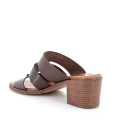 CIABATTA CON TACCO IGI&CO DONNA PELLE SINTETICA MARRONE SCURO TACCO 5,7CM 5689100