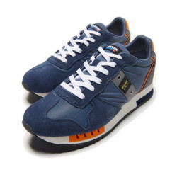 SNEAKERS BLAUER UOMO S3QUEENS01/STO-QUEENS01-NAVY/ORANGE