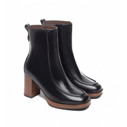 TRONCHETTI NEROGIARDINI DONNA IN PELLE NERO 8CM I308193D/100