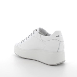 SNEAKERS IGI&CO DONNA NAPPA SOFT BIANCO/ARGENTO 7657300
