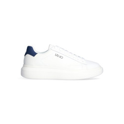 SNEAKERS LIU JO UOMO BIG 01 - SNEAKER LEATHER WHITE/BLUE 7B4027PX474S1018