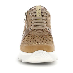 SNEAKERS STONEFLY DONNA SPOCK 47 ZIP SUE/NAP/LAMINATED BROWN/ROSE GOLD 223579 EC1