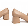 MOCASSINO NEROGIARDINI DONNA BEIGE CON TACCO I205651DE/412