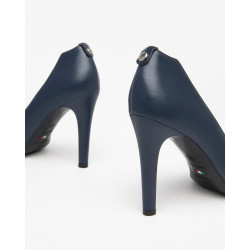 DECOLLETE' NEROGIARDINI DONNA PELLE BLU TACCO 9,5CM E413500DE/200