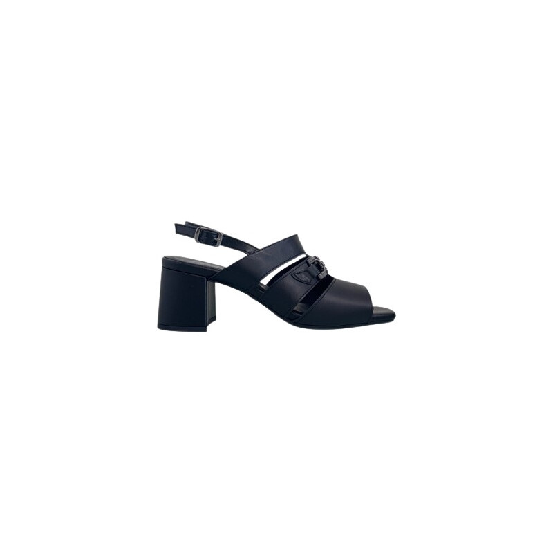 SANDALO CON TACCO  ENVAL SOFT DONNA CAPRA NAPPATA   NERO TACCO 7CM 7773911