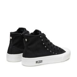 SNEAKERS CULT DONNA PLACEBO 3643 MID W CANVAS BLACK CLW364301