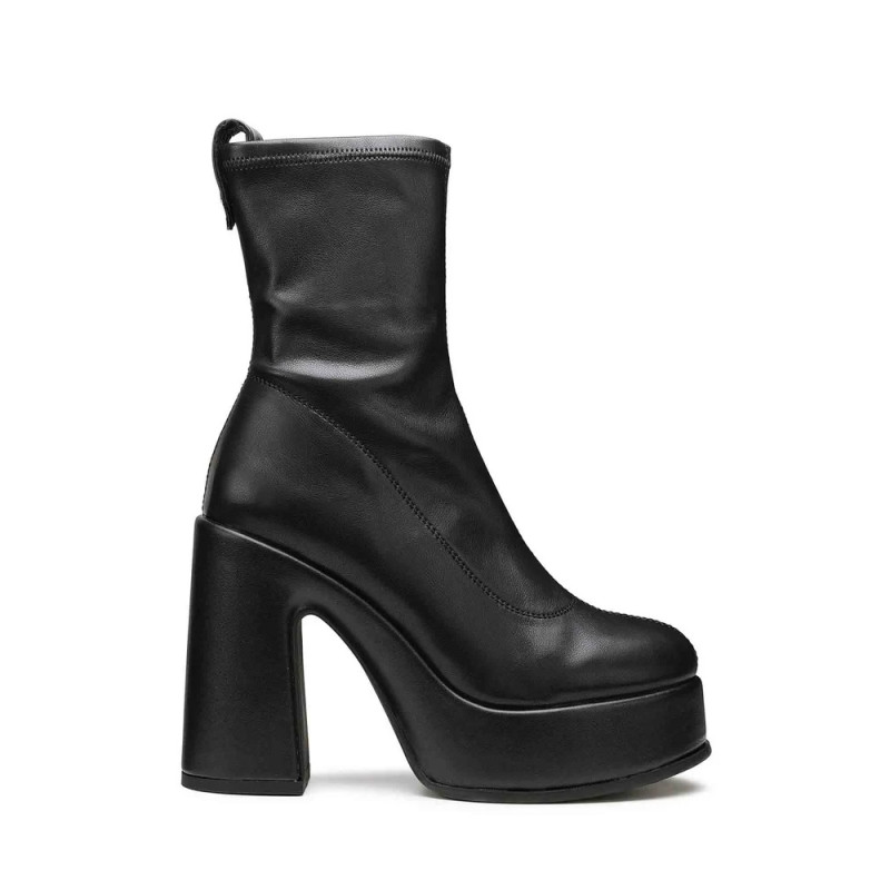STIVALETTO CULT DONNA BJORK 4103 MID W LEATHER BLACK TACCO 11CM  CLW410300