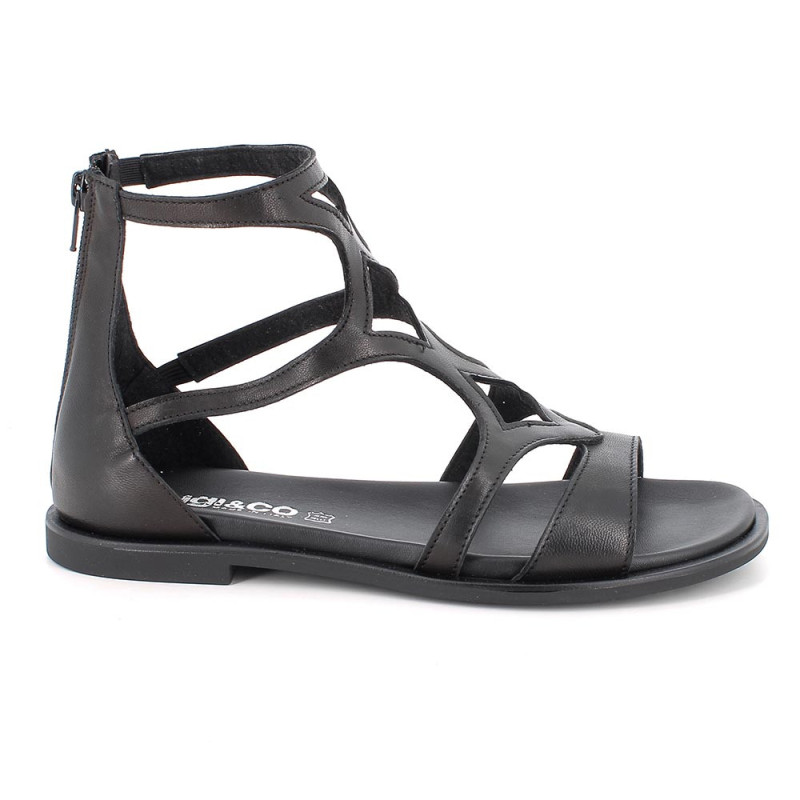 SANDALI IGI&CO DONNA VIT. CRUST ZIP NERO 1184900  