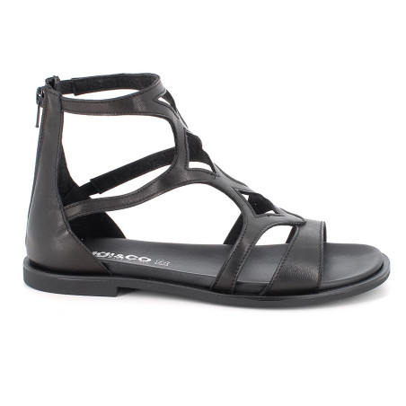 SANDALI IGI&CO DONNA VIT. CRUST ZIP NERO 1184900  