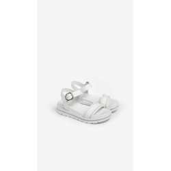 SANDALI  NEROGIARDINI DONNA BIANCO PELLE E307812D/707