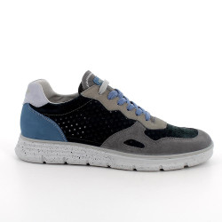 SNEAKERS IGI&CO UOMO SCAMOSC/NABUK   GRAFITE/BLU 7615400