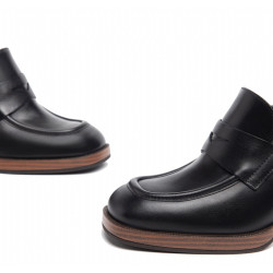 MOCASSINI CON TACCO NEROGIARDINI DONNA IN PELLE NERO 8CM I308190D/100