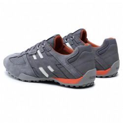 SNEAKERS GEOX UOMO  U SNAKE K - SCAM.+MESH LT GREY/ANTHRACITE U4207K 02214 C1L9A