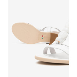 SANDALO CON TACCO NEROGIARDINI DONNA LOIRA BIANCO TR AULLA NATURALE TACCO 7CM E615860D/707