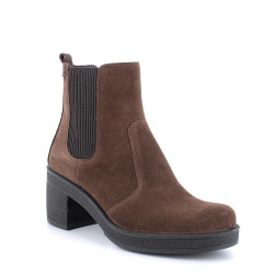 STIVALETTO IGI&CO DONNA IN PELLE CON TACCO 6,5CM CASTAGNO 6660100