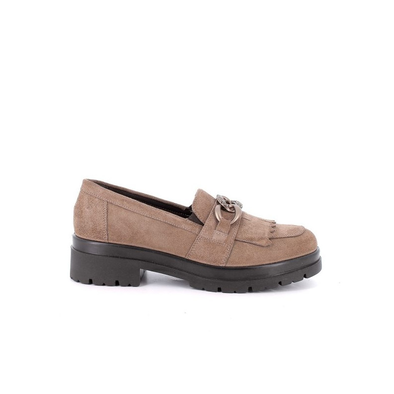 MOCASSINO ENVAL SOFT DONNA IN PELLE FANGO TACCO 5CM 6752533