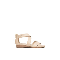 SANDALO CON TACCO NEROGIARDINI DONNA TAMIGI LINO TR VIESTE 415 AMBRA TACCO 2,5CM E615830D/453