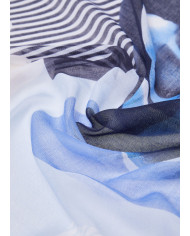 FOULARD LIU JO DONNA LIGHT BLUE 120X120CM 2A6042 T2745 44115