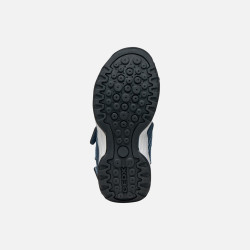 SANDALO GEOX BAMBINO JUNIOR J BOREALIS B. B - MESH+SIN.CER DENIM/BLACK