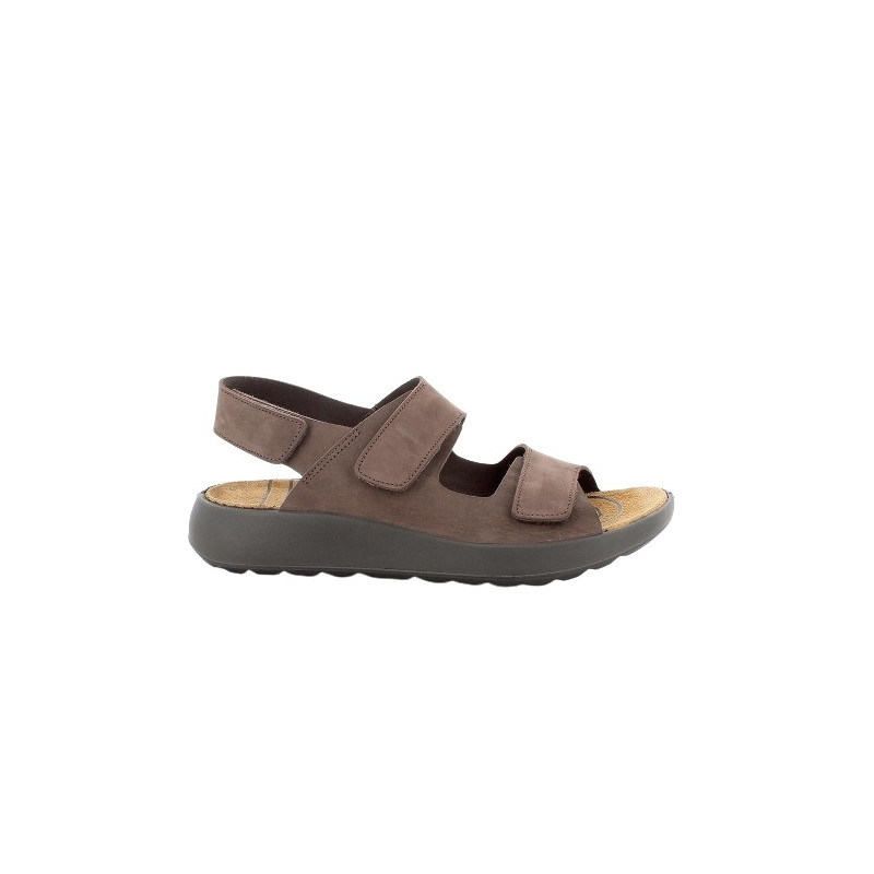 SANDALO IGI&CO UOMO PELLE TRIVELCRO MARRONE SCURO 5646222