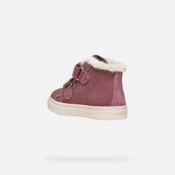 SNEAKERS GEOX BAMBINA B NASHIK WPF A - SCAM.BRILL.   ROSE SMOKE TG:24/27 B465XA 00077 C8025/BE