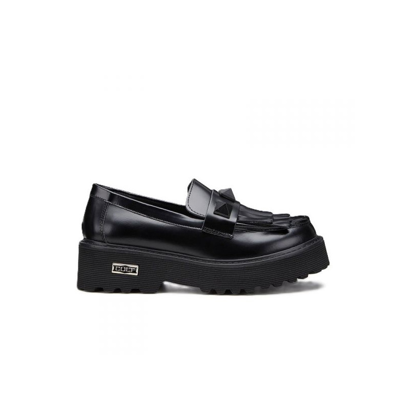 MOCASSINO CULT DONNA SLASH 3487 LOW W BR.LEATHER BLACK CLW348701