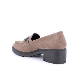 MOCASSINI IGI&CO DONNA IN PELLE FANGO CON TACCO 4,5CM 6651366