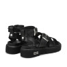 SANDALI CON ZEPPA DONNA ZIGGY 3442 SANDAL W LEATHER BLACK CLW344200