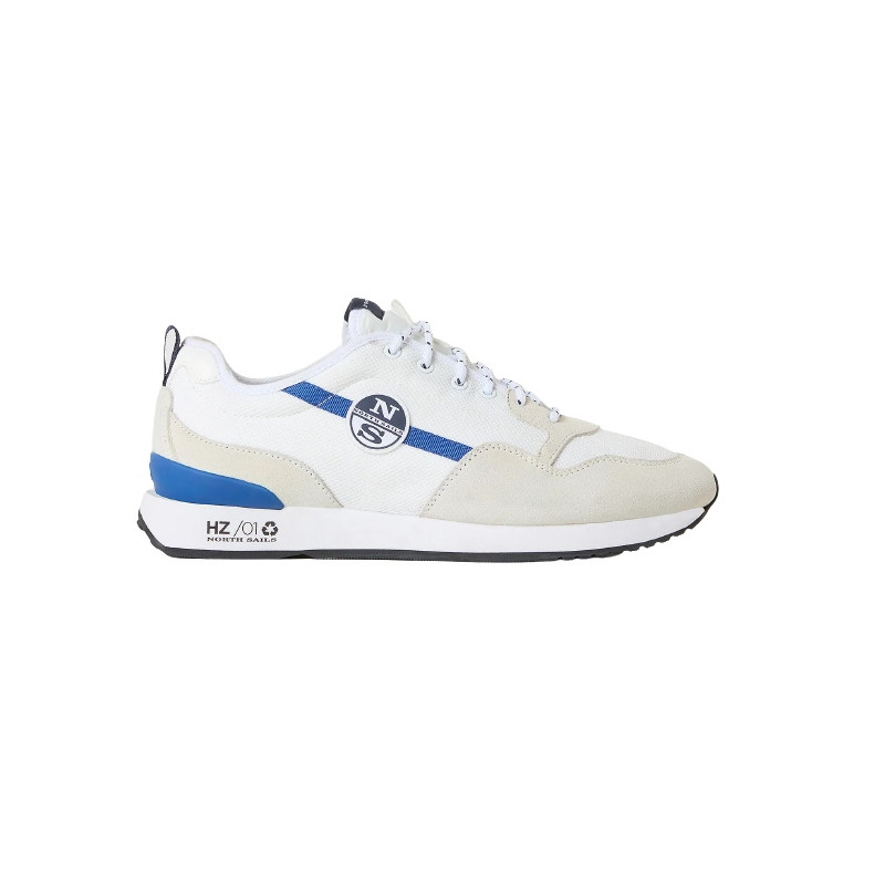 SNEAKERS NORTH SAILS UOMO HORIZON PLAIN 021 WHITE BLU