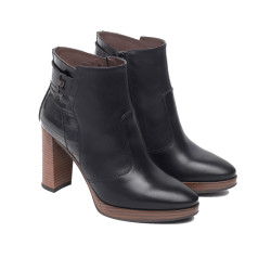 TRONCHETTI NEROGIARDINI DONNA IN PELLE PELLE 9,5CM I308262D/100