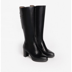 STIVALI CON TACCO NEROGIARDINI DONNA IN PELLE NERO TACCO 7 CM I205711D/100