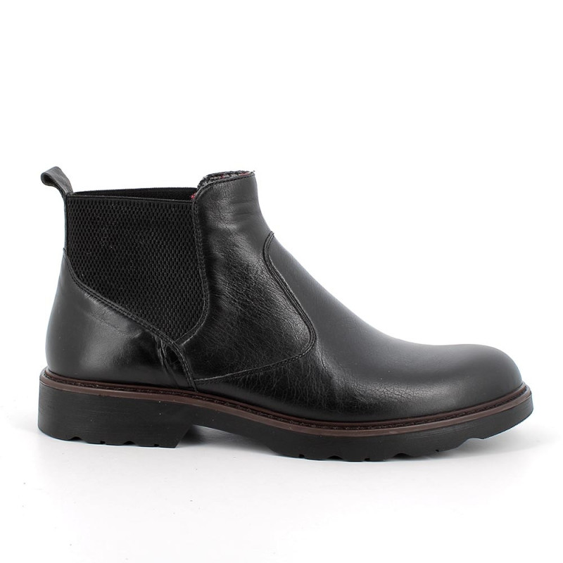 STIVALETTO IGI&CO UOMO IN PELLE NERO CHELSEA 6610100