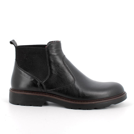 STIVALETTO IGI&CO UOMO IN PELLE NERO CHELSEA 6610100