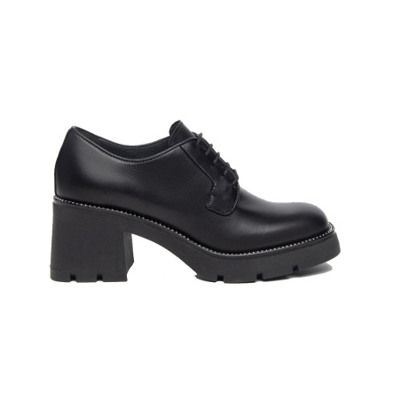 FRANCESINE NEROGIARDINI DONNA IN PELLE NERO TACCO 5 CM I308151D/100