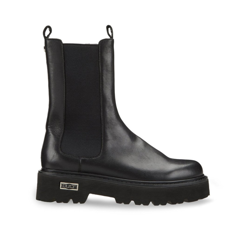 ANFIBIO CULT DONNA NERO SLASH 3267 HIGH BEATLE W LEATHER/ELASTIC BLACK CLW326700