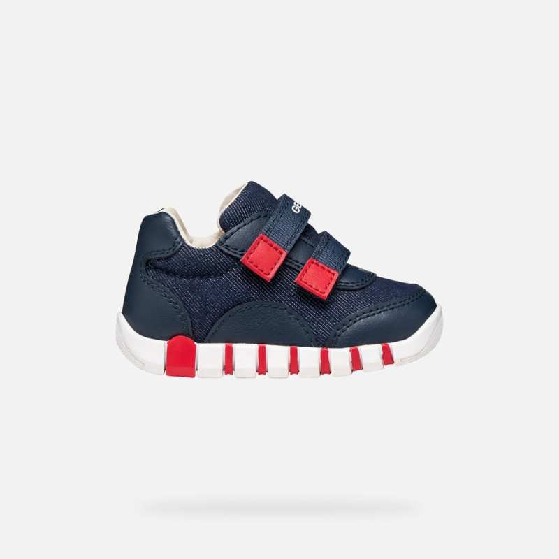 SNEAKERS GEOX PRIMI PASSI BAMBINO BABY  B IUPIDOO BOY C - JEANS+GEOBUC