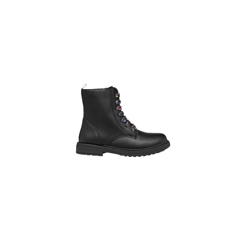 STIVALETTI GEOX BAMBINA J ECLAIR G. D - VIT.SINT. BLACK/MULTICOLOR 28-35 J049QD 0003W C9240/A