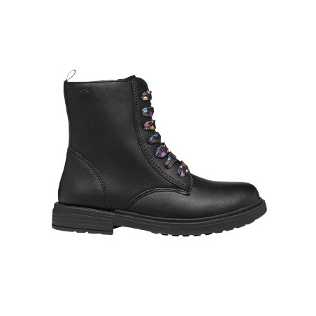 STIVALETTI GEOX BAMBINA J ECLAIR G. D - VIT.SINT. BLACK/MULTICOLOR 28-35 J049QD 0003W C9240/A